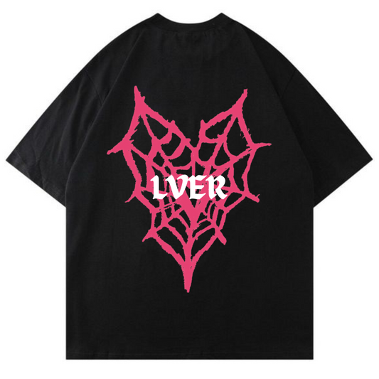 Lver spider heart oversized t-shirt